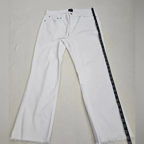 NEW J.CREW Flare Crop Ankle Jeans  Womens Stretch Mid-Rise  Sz 30 (8-10) - Picture 8 of 16